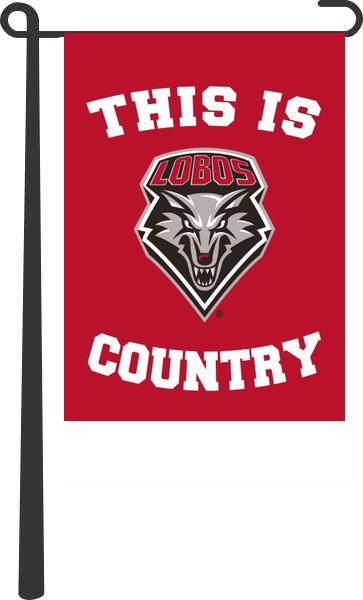 University of New Mexico - This Is New Mexico Lobos Country Garden Flag
