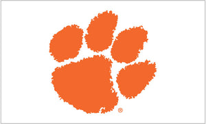 Clemson University - Tigers White 3x5 Flag