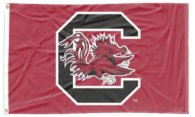 University of South Carolina - Gamecocks Garnet Red 3x5 Flag