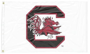 University of South Carolina - Gamecocks White 3x5 Flag