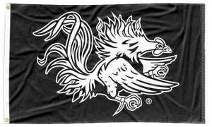 University of South Carolina - Gamecock Black 3x5 Flag