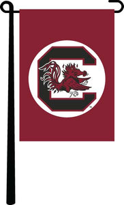 University of South Carolina - Gamecocks Logo on Football Helmet 1983-1998 Garden Flag