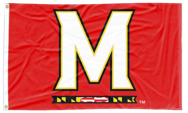 University of Maryland - M Red 3x5 Flag