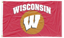 Load image into Gallery viewer, University of Wisconsin - Badgers Basketball 3x5 Flag
