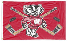 Load image into Gallery viewer, University of Wisconsin -  Badgers Hockey 3x5 Flag
