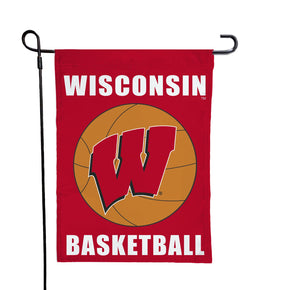 University of Wisconsin - Badgers Basketball Garden Flag