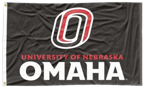 University of Nebraska Omaha - Mavericks Black 3x5 Flag