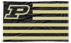 3x5 Purdue Flag with National Logo and Two Metal Grommets