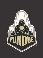Load image into Gallery viewer, Black Purdue House Flag with Boilermakers Special Train Logo
