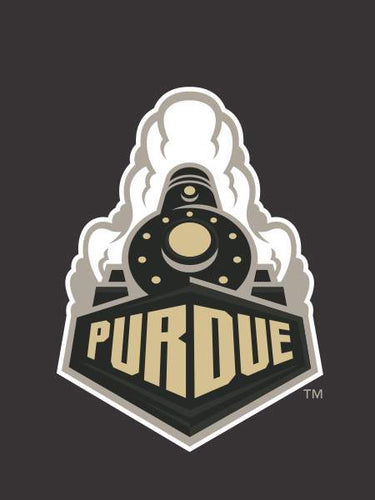 Black Purdue House Flag with Boilermakers Special Train Logo