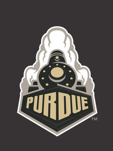 Black Purdue House Flag with Boilermakers Special Train Logo