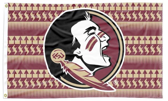 Florida State University - Seminole Spear Background 3x5 Flag