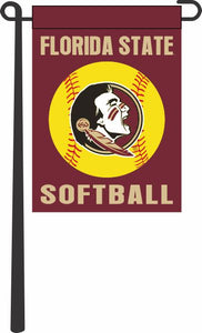 FSU Softball 13x18 Garden Flag