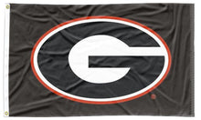 Load image into Gallery viewer, Black 3x5 University of Georgia Flag with Two Metal Grommets
