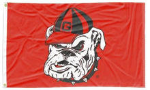 Load image into Gallery viewer, Red 3x5 Georgia Bulldogs Flag with Two Metal Grommets
