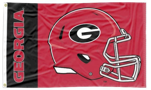 3x5 University of Georgia Football Flag and Two Metal Grommets