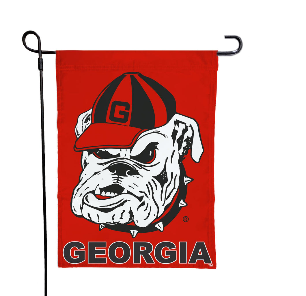 Red 13x18 University of Georgia Bulldogs Garden Flag