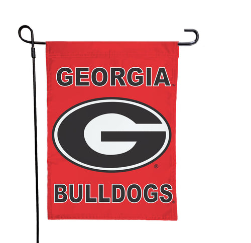 Red 13x18 Georgia Bulldogs Garden Flag