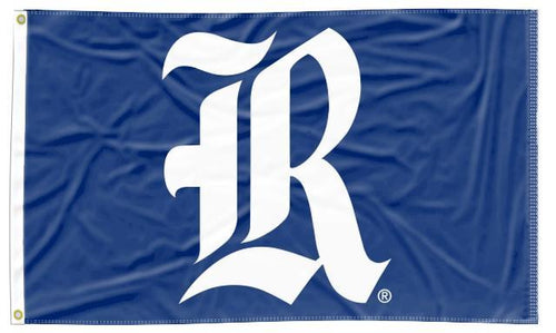 Blue 3x5 Rice University Flag with Rice Owls Logo and Two Metal Grommets