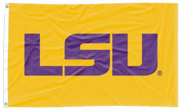 LSU - Tigers Gold 3x5 Flag – A to Z Flags, LLC