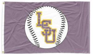 LSU - Tigers Baseball 3x5 Flag