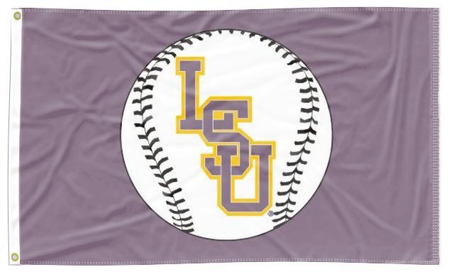 LSU - Tigers Baseball 3x5 Flag