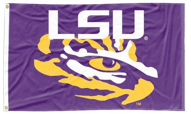 LSU - Tiger Eye Purple 3x5 Flag