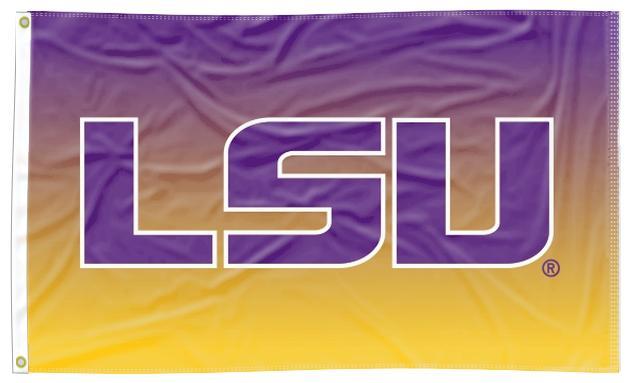 LSU - Gradient Tigers 3x5 Flag