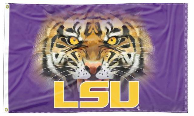 LSU - Tiger Purple 3x5 Flag