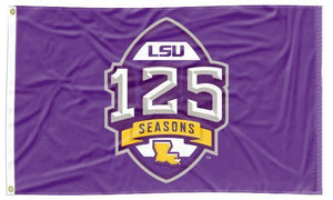 LSU - 125 Seasons Purple 3x5 Flag