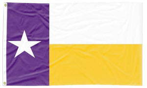 LSU -  Flag of Texas Style 3x5 Flag