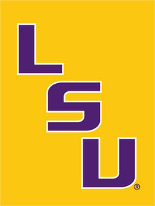 LSU - Tigers Gold House Flag