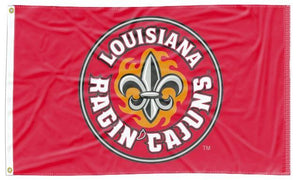 Louisiana Lafayette - Ragin Cajuns Red 3x5 Flag