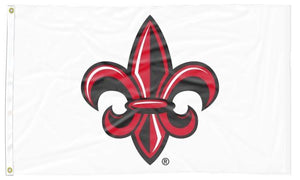 Louisiana Lafayette- Fleur White 3x5 Flag