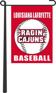 Louisiana Lafayette - Baseball Garden Flag