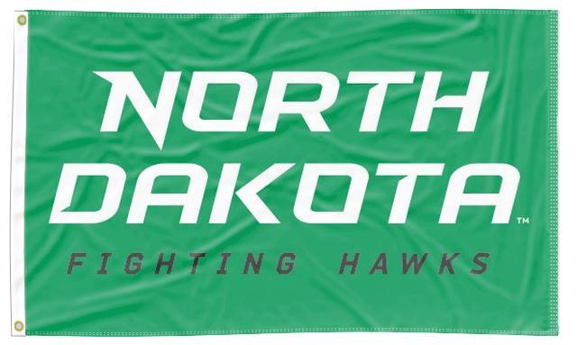 University of North Dakota - Fighting Hawks Green 3x5 Flag