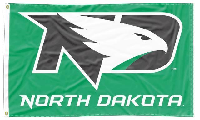 University of North Dakota - ND Fighting Hawks Double Sided 3x5 Flag