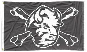 North Dakota State - Bison Crossbones Black 3x5 Flag