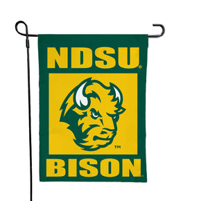 North Dakota State - NDSU Bison Green & Yellow Garden Flag