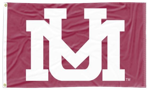University of Montana - UM Maroon 3x5 Flag