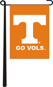 Orange 13x18 Tennessee Go Vols Garden Flag