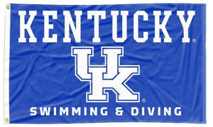 Kentucky - Swimming and Diving Blue 3x5 Flag