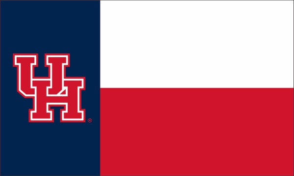 Houston - Cougars State of Texas 3x5 Flag