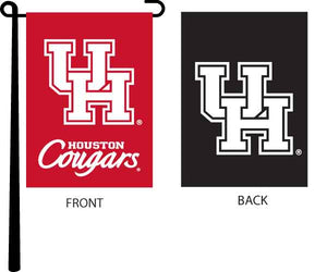 Houston - Cougars Red and Black Garden Flag