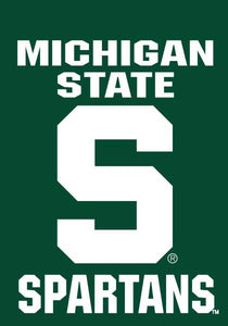 Michigan State - MSU S Green House Flag