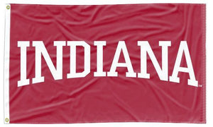 Indiana - University Letters Red 3x5 Flag