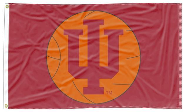 Indiana - Hoosiers Basketball Red 3x5 Flag