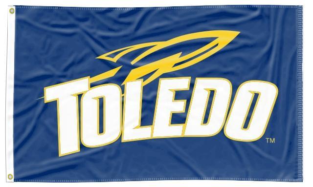 The University of Toledo - Rockets Blue 3x5 Flag