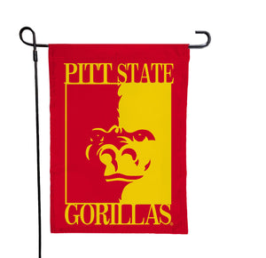 Pittsburg State University - Gorillas Red Garden Flag