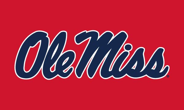 Mississippi - Ole Miss Red 3x5 flag